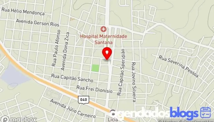 mapa de Drogaria Droganor - Centro Drogaria, Farmácia em João Pinheiro