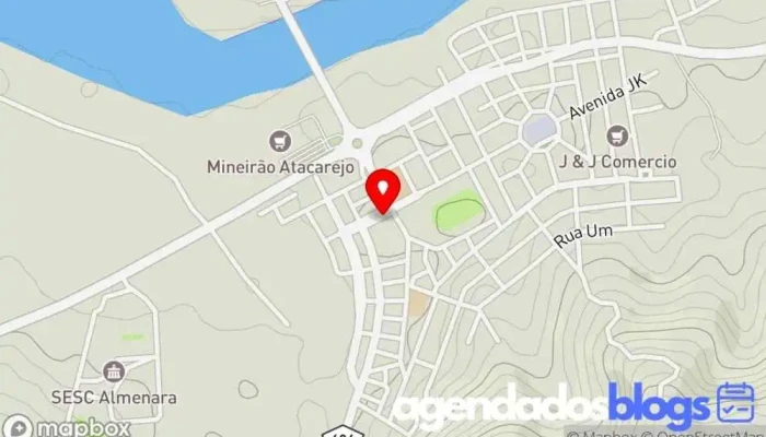 mapa de Drogaria Droganova Farmácia em Almenara