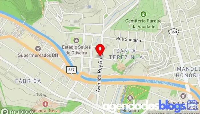 mapa de Drogaria Du Moysés Drogaria, Farmácia em Juiz de Fora