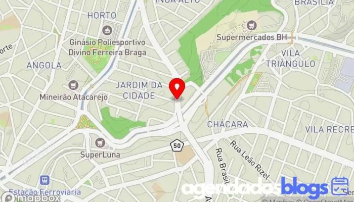 mapa de Drogaria Dugabi Drogaria em Betim