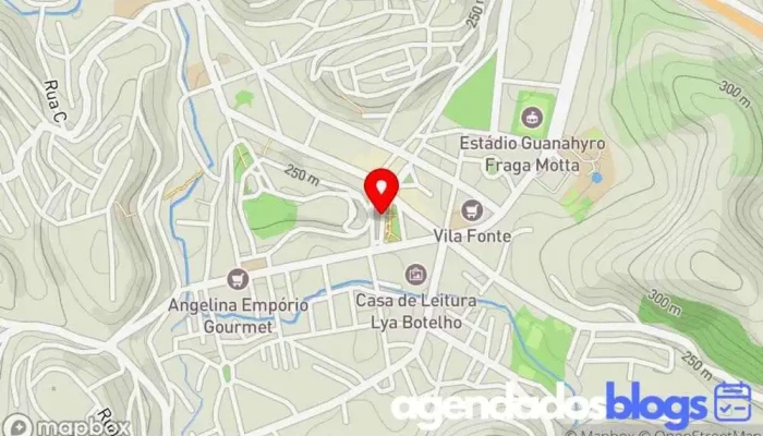 mapa de Drogaria Econômica Centro Empresa farmacêutica em Leopoldina