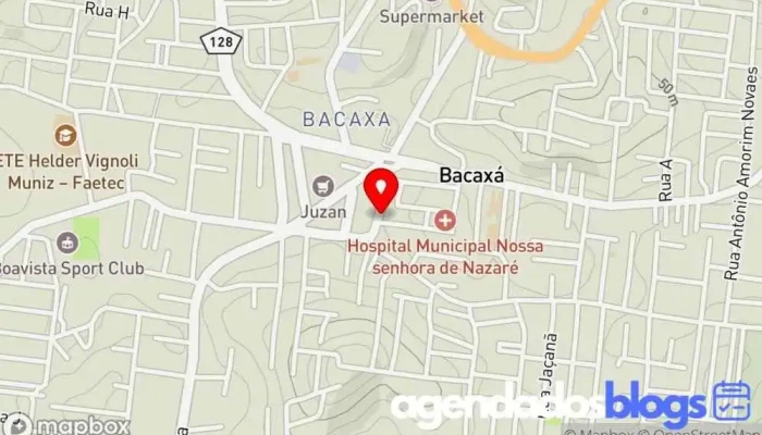 mapa de Drogaria Econômica De Bacaxá Farmácia em Saquarema