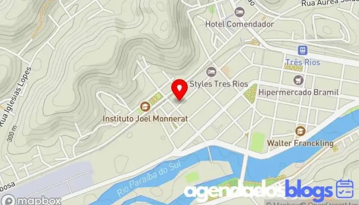mapa de Drogaria Econômica Farmácia em Três Rios