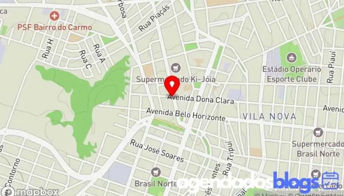 mapa de Drogaria + econômica Farmácia em - Centro