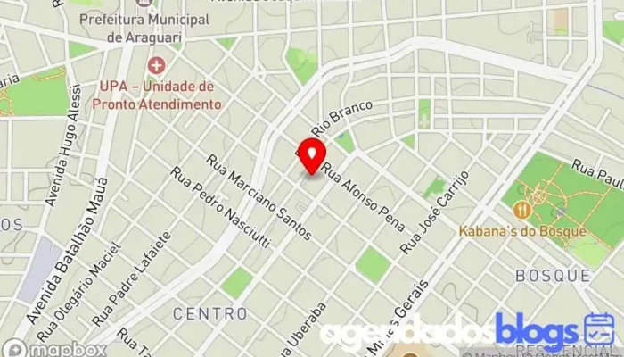 mapa de Drogaria Farmadoctor Drogaria, Farmácia em Araguari