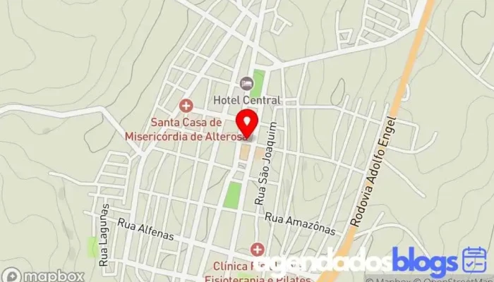 mapa de Drogaria Farmalu Drogaria, Farmácia em Alterosa