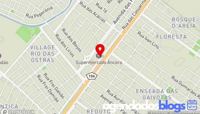 mapa de Drogaria Girofarma Drogaria em Rio das Ostras