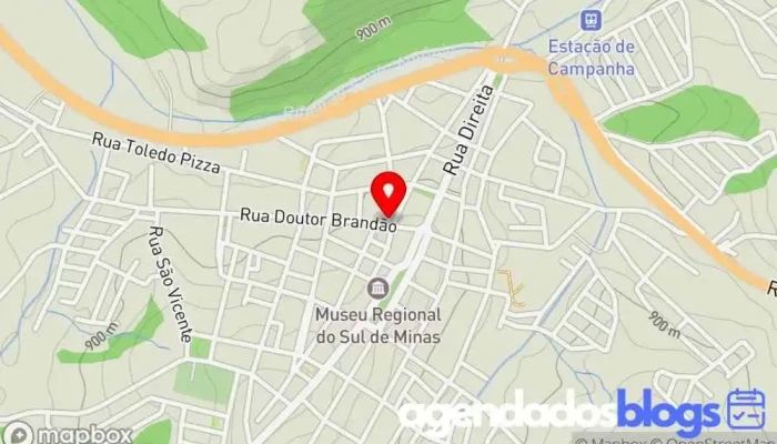 mapa de Drogaria Inova Drogaria, Farmácia em Campanha