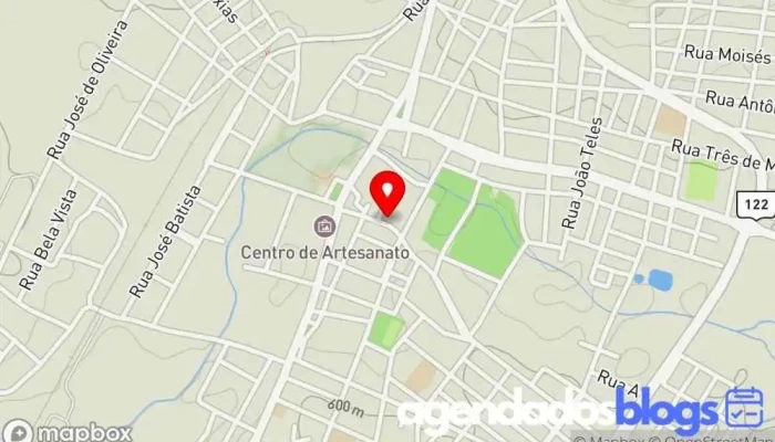 mapa de Drogaria JB Farmácia em Monte Azul - MG