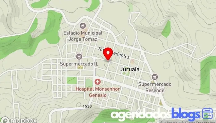 mapa de Drogaria Juruaia Farmácia em Juruaia