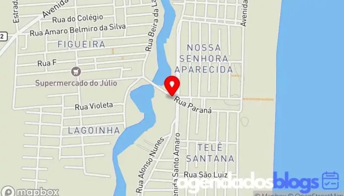 mapa de Drogaria Lago Farma Farmácia em São João da Barra
