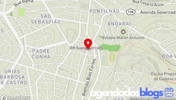 mapa de Drogaria Líder Barbacena _ Farmacia Farmácia em Barbacena