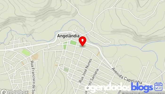 mapa de Drogaria Liderança Empresa farmacêutica, Farmácia em Angelândia
