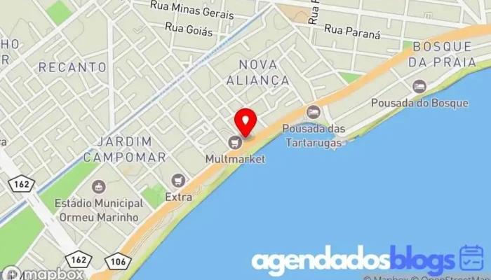 mapa de Drogaria Litoranea Drogaria, Farmácia em Rio das Ostras