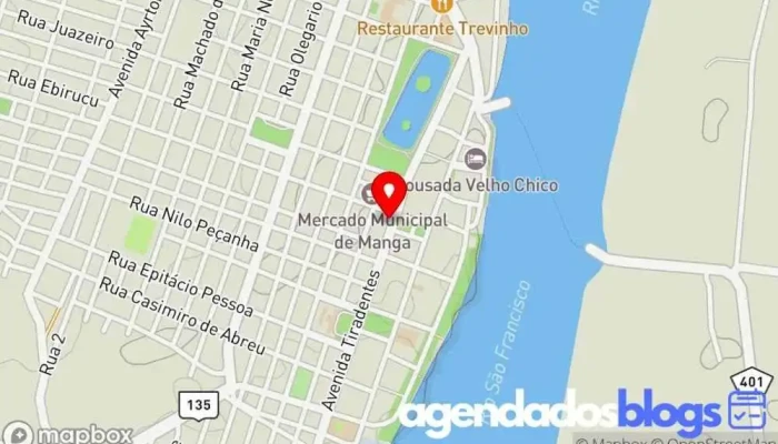 mapa de Drogaria Mais Popular Drogaria em Manga