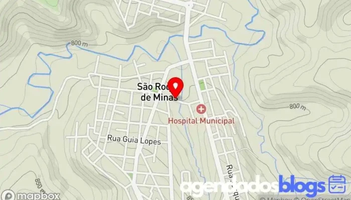 mapa de Drogaria Matos Drogaria, Farmácia em São Roque de Minas