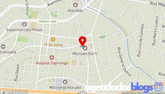 mapa de Drogaria Medeiros Farmácia em Sapiranga