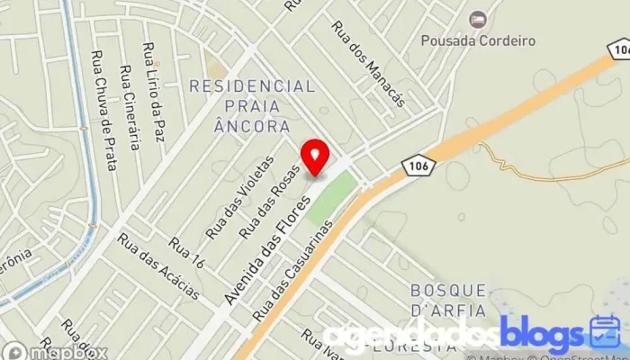 mapa de Drogaria Mega Farma Empresa farmacêutica em Rio das Ostras