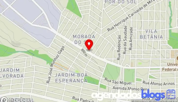 mapa de Drogaria Meia Lua Drogaria em Alfenas