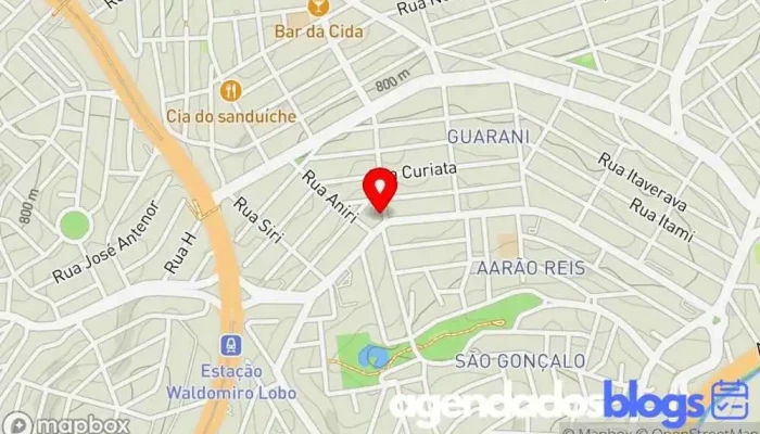 mapa de Drogaria mix farma Guarani Farmácia, Atacadista de medicamentos em Belo Horizonte