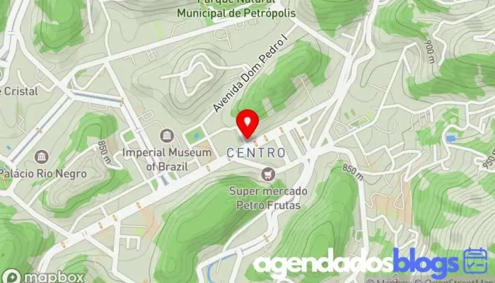 mapa de Drogaria Modelo Empresa farmacêutica, Farmácia em Petrópolis