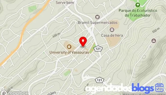 mapa de Drogaria Modelo Drogaria, Farmácia em Vassouras