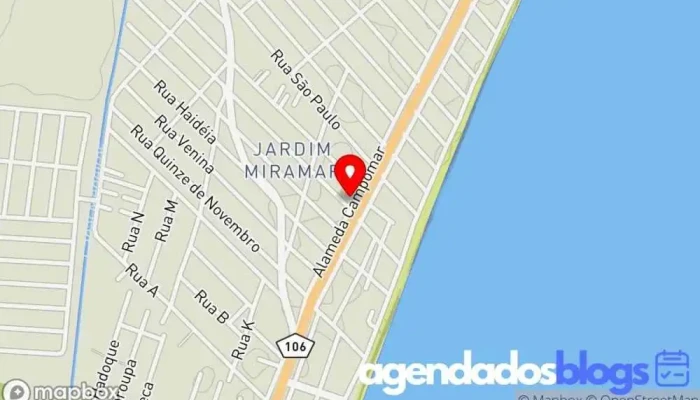 mapa de Drogaria Modelo R.O Loja, Farmácia em Rio das Ostras