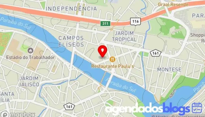 mapa de Drogaria Moderna Farmácia, Drogaria em Resende