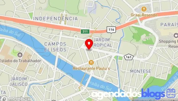 mapa de Drogaria Moderna Farmácia, Drogaria em Resende