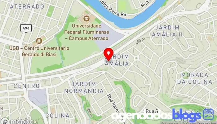 mapa de Drogaria Moderna Empresa farmacêutica, Drogaria em Volta Redonda