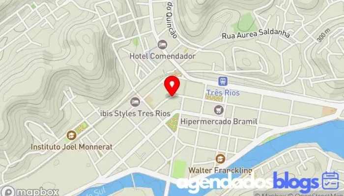 mapa de Drogaria Moderna Empresa farmacêutica, Drogaria, Farmácia em Três Rios
