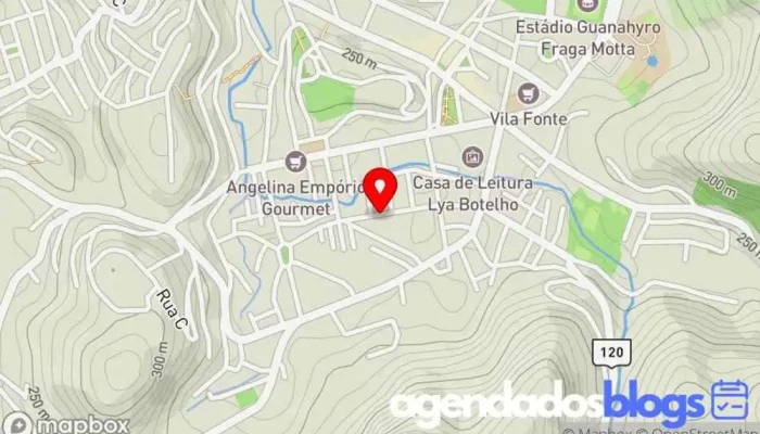 mapa de Drogaria Naves Drogaria, Farmácia em Leopoldina