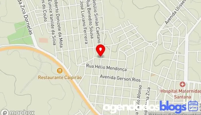 mapa de Drogaria Nossa Senhora Aparecida Drogaria, Farmácia em João Pinheiro