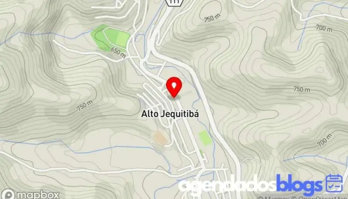 mapa de Drogaria Nova Farma Farmácia em Alto Jequitibá
