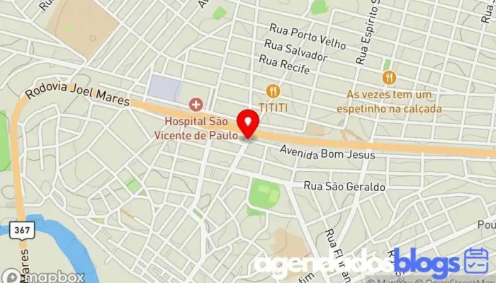 mapa de Drogaria Ornelas Drogaria em Araçuaí