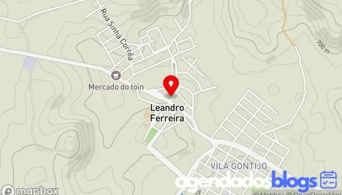 mapa de Drogaria Padre Libério Farmácia em Leandro Ferreira