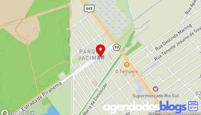 mapa de Drogaria Piranema Farmácia em Seropédica