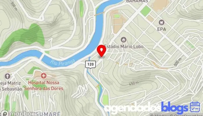 mapa de Drogaria Ponte Nova Empresa farmacêutica em - Centro
