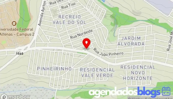 mapa de Drogaria Ponto Popular Drogaria, Farmácia em Alfenas