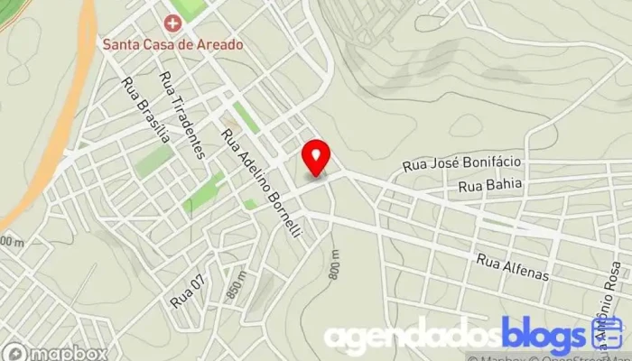 mapa de Drogaria Popular Farmácia, Perfumaria em Areado