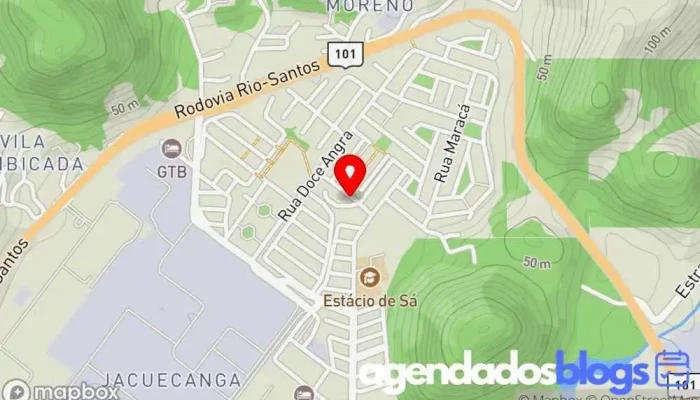 mapa de Drogaria Preço Ótimo Village Drogaria, Farmácia em Angra dos Reis