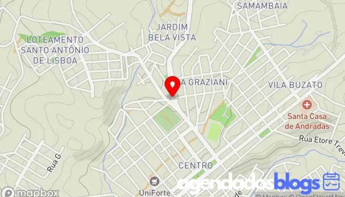 mapa de Drogaria Rainha Da Serra Drogaria em Andradas