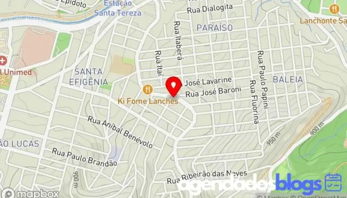 mapa de Drogaria RedeFarma Santa Efigênia Drogaria, Farmácia em Belo Horizonte