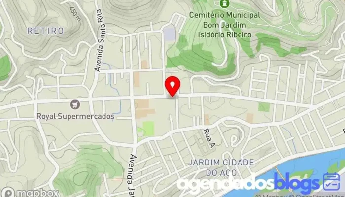 mapa de Drogaria Retiro Drogaria, Empresa farmacêutica em Volta Redonda