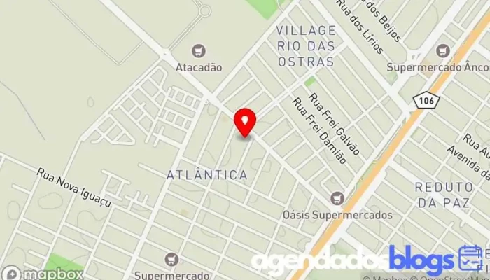 mapa de Drogaria Richa Empresa farmacêutica em Rio das Ostras