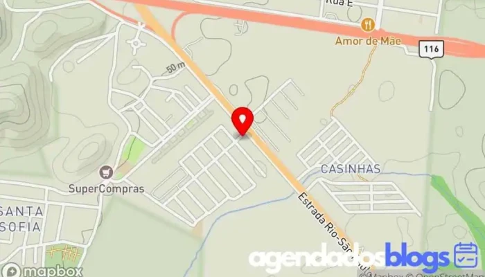 mapa de Drogaria Rio-São Paulo Drogaria, Farmácia em Seropédica