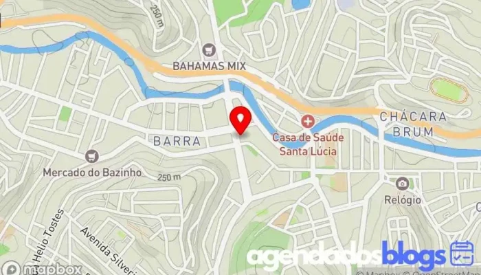 mapa de Drogaria Rodoviária Drogaria em - Loja B - Muriaé