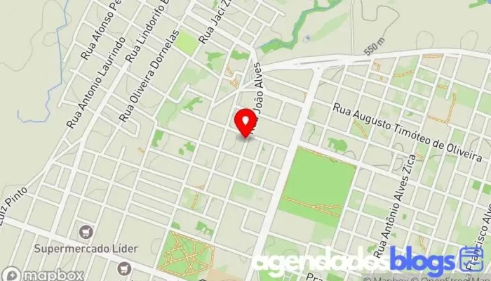 mapa de Drogaria Sagrada Família Atacadista em Brasilândia de Minas