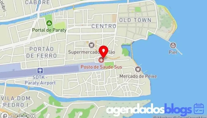 mapa de Drogaria Salgueiro Empresa farmacêutica, Farmácia em Paraty