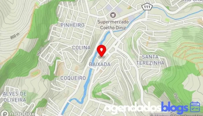 mapa de Drogaria Sampaio Drogaria, Farmácia em Manhuaçu